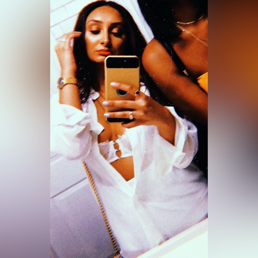 Sheer white shirt